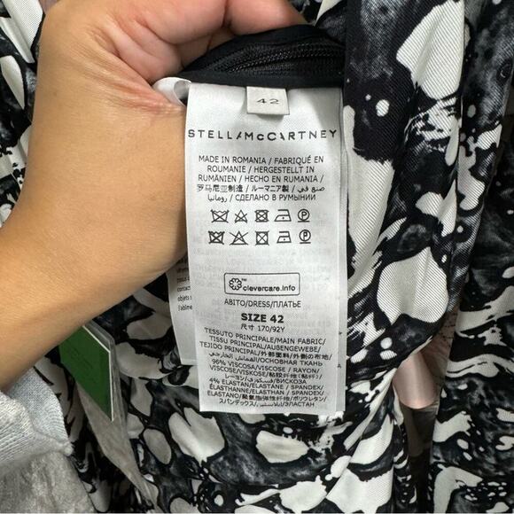 NWT Stella McCartney graphic-print jersey dress - Picture 5 of 5